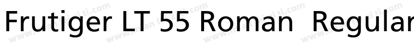 Frutiger LT 55 Roman  Regular字体转换